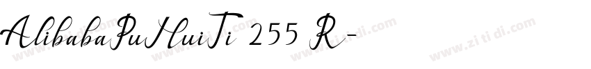 AlibabaPuHuiTi 255 R字体转换